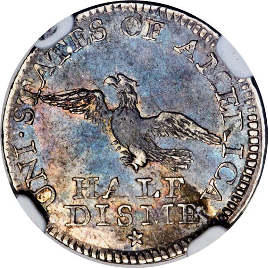 1792-H10c-Half-Disme---Judd-7,-Pollock-7,-R4